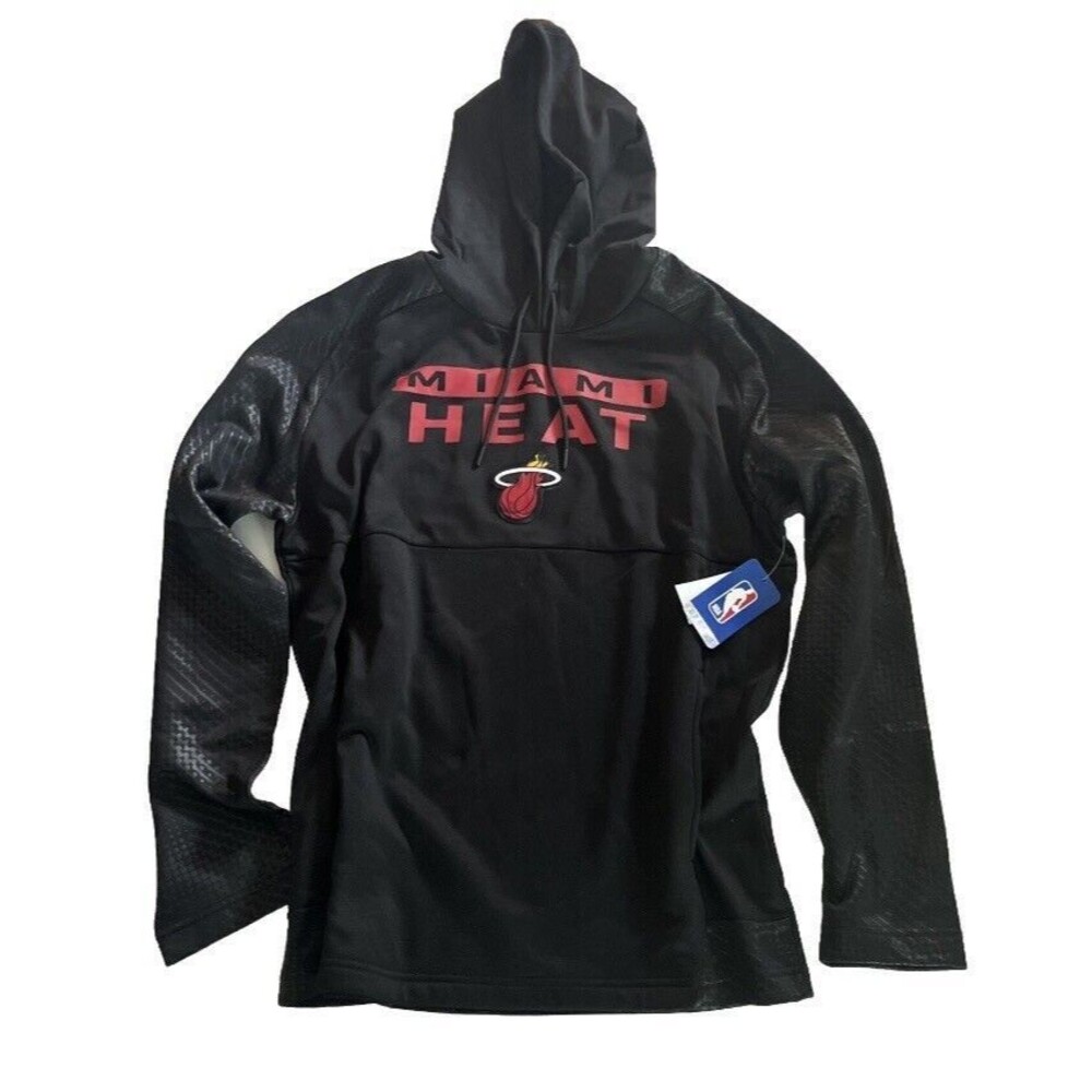 Miami Heat Logo Pullover Hoodie NBA Men's Soft Long Sleeve Size XXL New